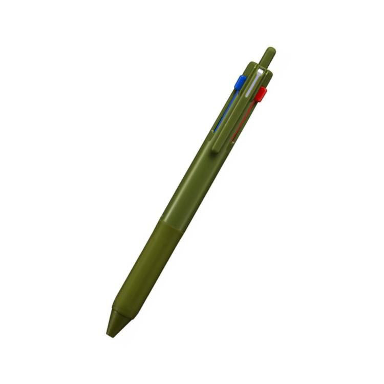 Uni Jetstream 3 Color Multi Ballpoint Pen 0.7mm - Dark Olive