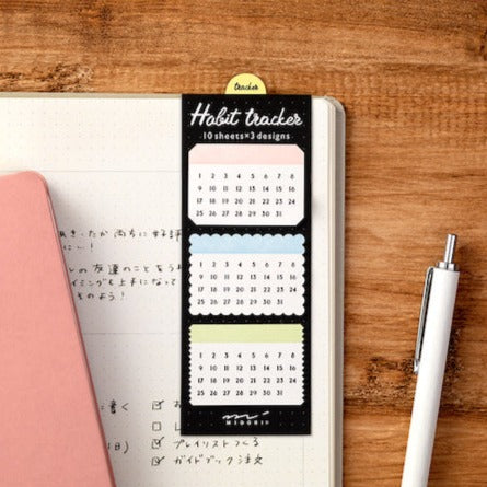 Midori Journal Sticky Notes - Habit Tracker