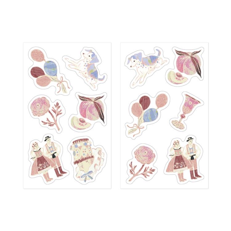 Pink Decoration Sticker Set · Midori