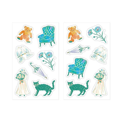 Mist Green Decoration Sticker Set · Midori