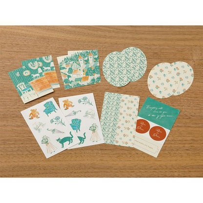 Mist Green Decoration Sticker Set · Midori