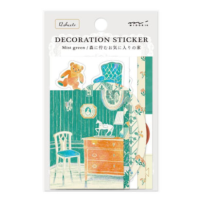 Mist Green Decoration Sticker Set · Midori