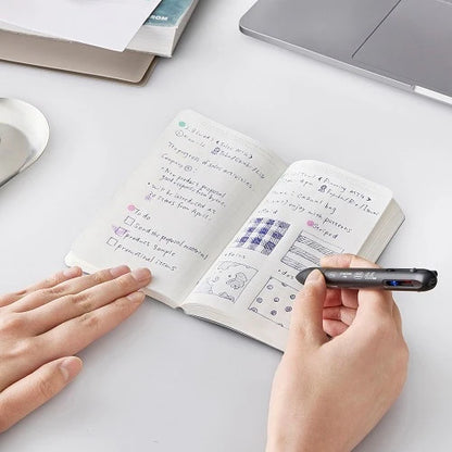 Stalogy 365 Days Grid Notebook A6 Slim Black