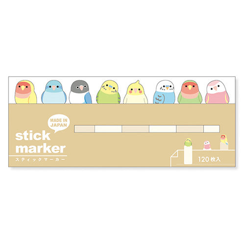Parakeet Birds Sticky Note Markers · Mind Wave