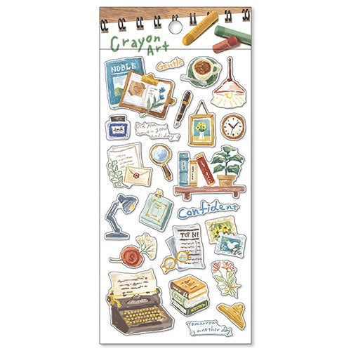 Stationery Crayon Art Series Sticker Sheet · Mind Wave