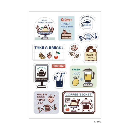 Coffee & Tea Time Multi-sticker · Sanby x eric small things