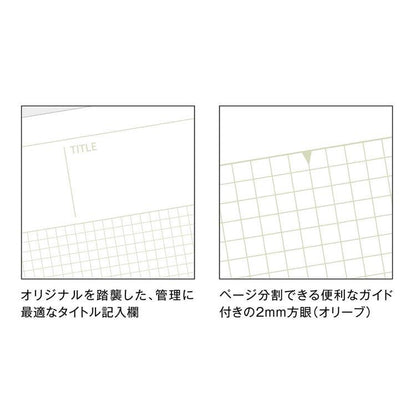 Mnemosyne x Kleid A5 Grid Notebook