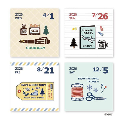 eric small things 2026 Mini Daily Calendar