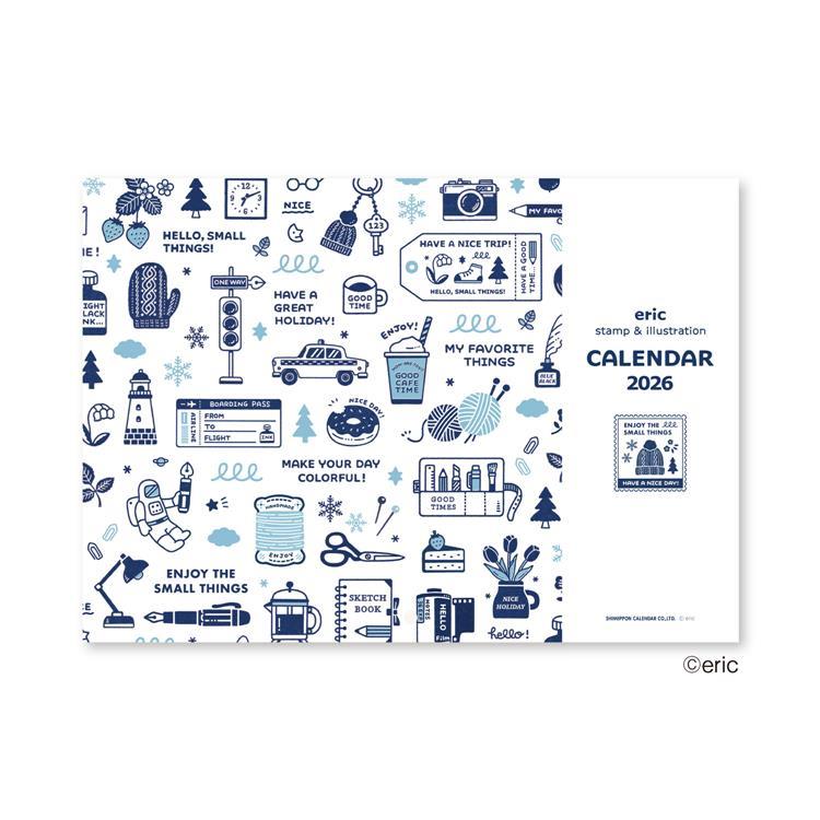 eric small things 2026 Wall Hanging Calendar