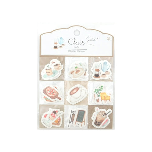 Cafe Clair Petit Seal Flake Stickers · Z&K