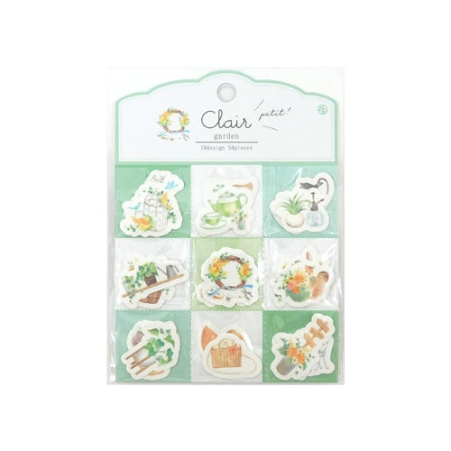 Garden Clair Petit Seal Flake Stickers · Z&K