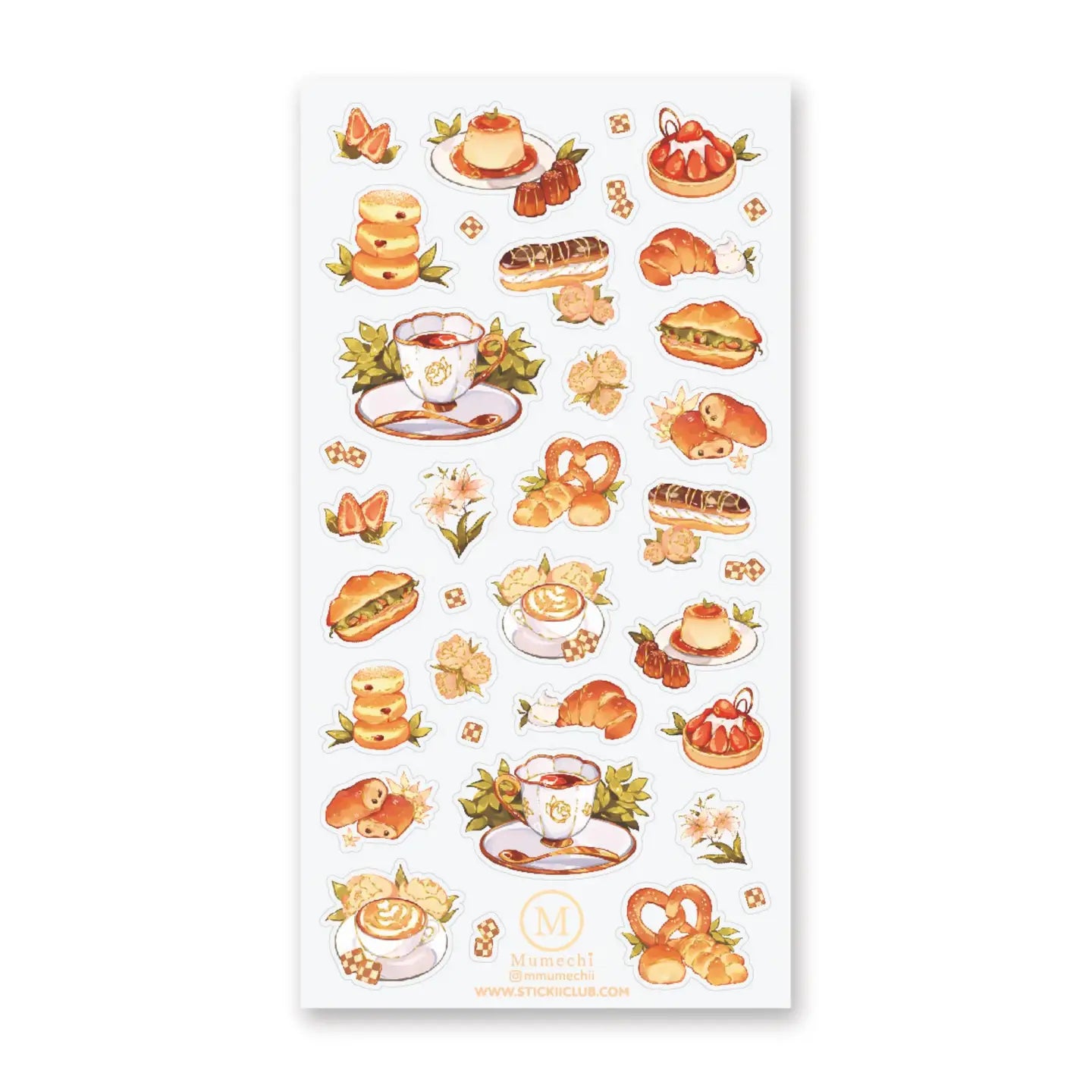 Golden Bakery Treats Sticker Sheet · STICKII