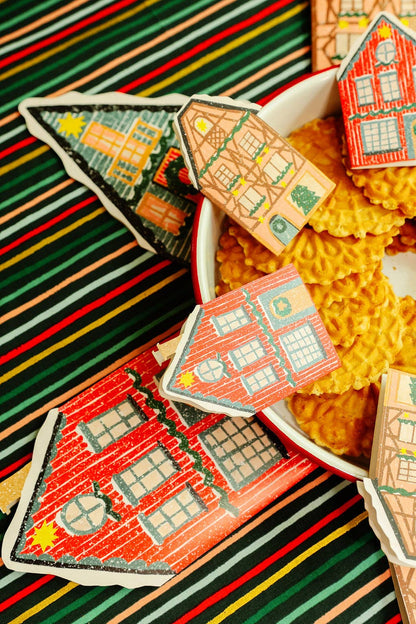 Red Cottage Mini Cards《Box of 6》 · Isatopia