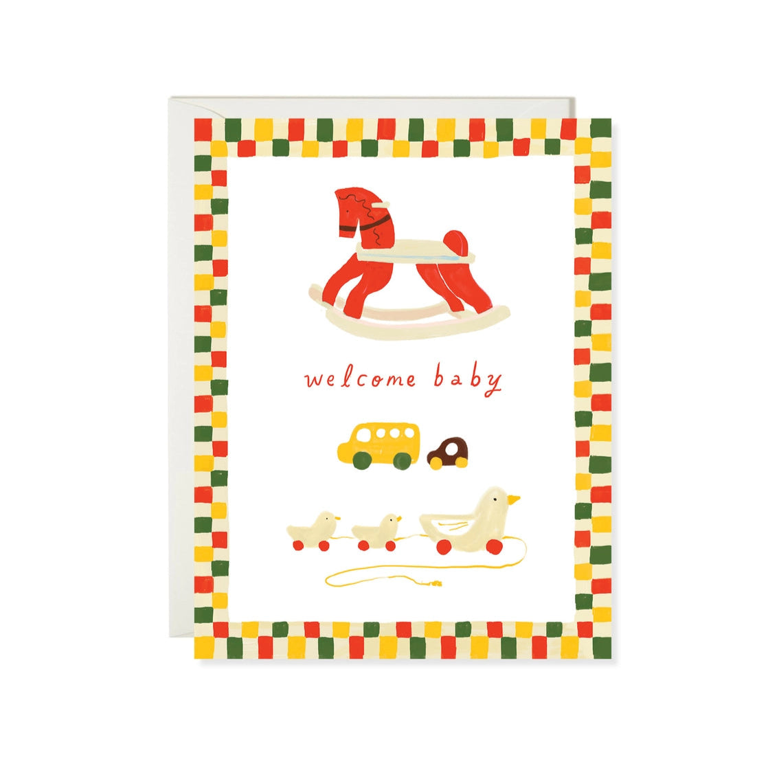 Wooden Toy Baby Card · Karen Schipper