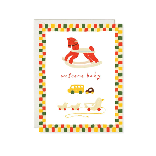 Wooden Toy Baby Card · Karen Schipper