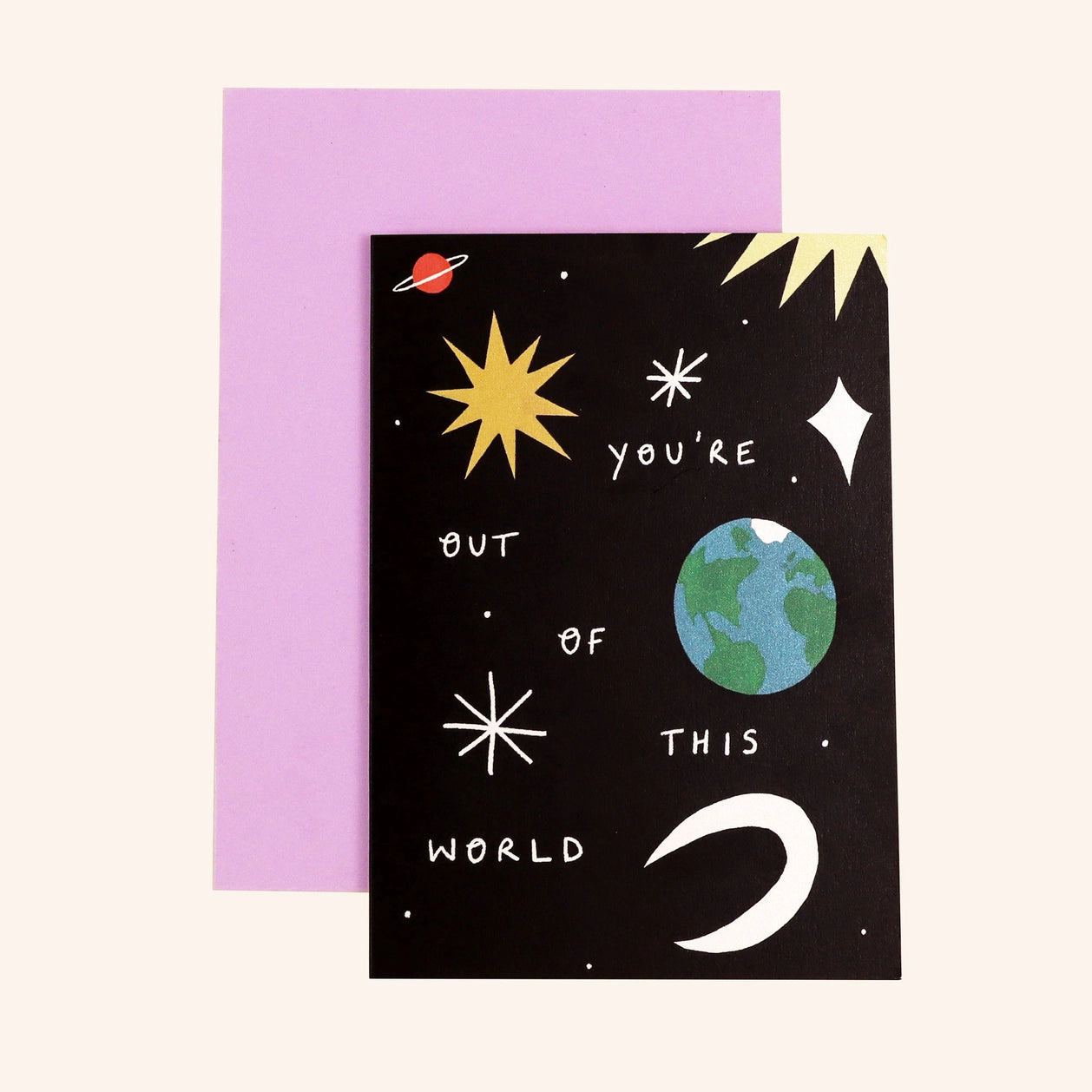 You're Out of This World Love Card · Little Black Cat Illustrated Goods