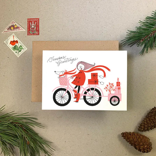 Season's Greetings Cyclist Card