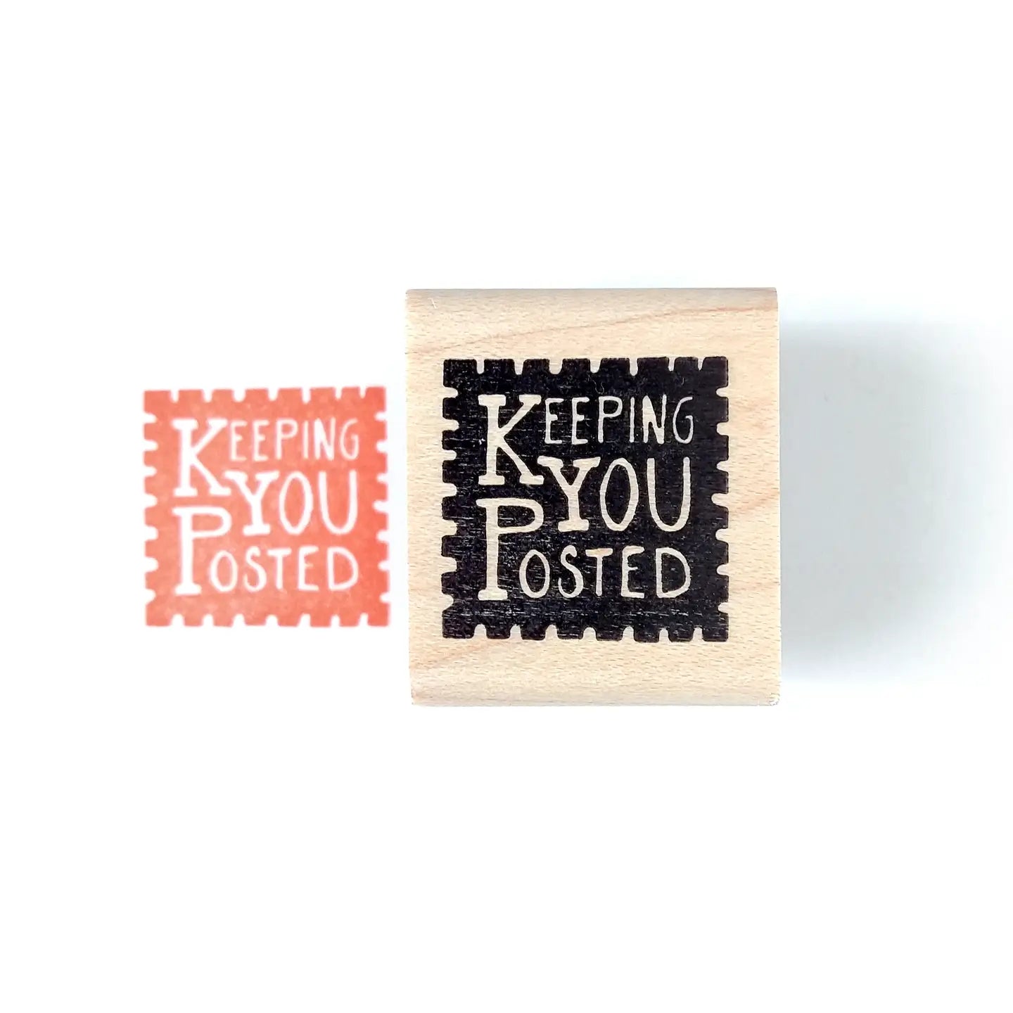 Keeping You Posted Rubber Stamp · Peppercorn Paper