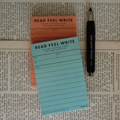 Turquoise Book Review Memopad · Fruit Fries