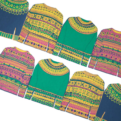 Fairisle Sweaters Concertina Garland · East End Press