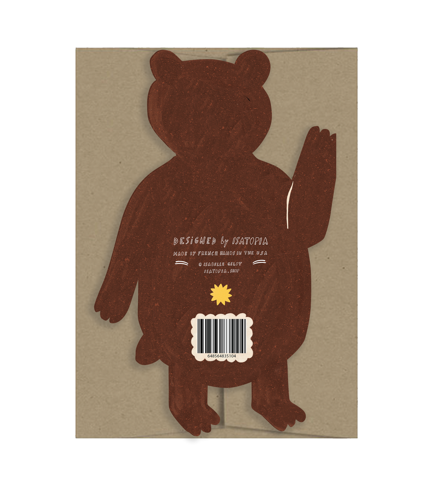 Bear Die Cut Card · Isatopia