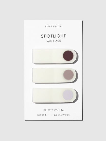 Vol. 1E Spotlight Page Flag Set · Cloth & Paper