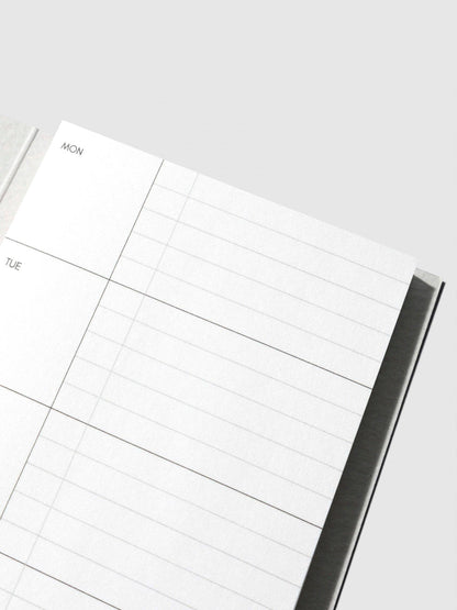 White Long Weekly Sidebar Sticky Note · Cloth & Paper