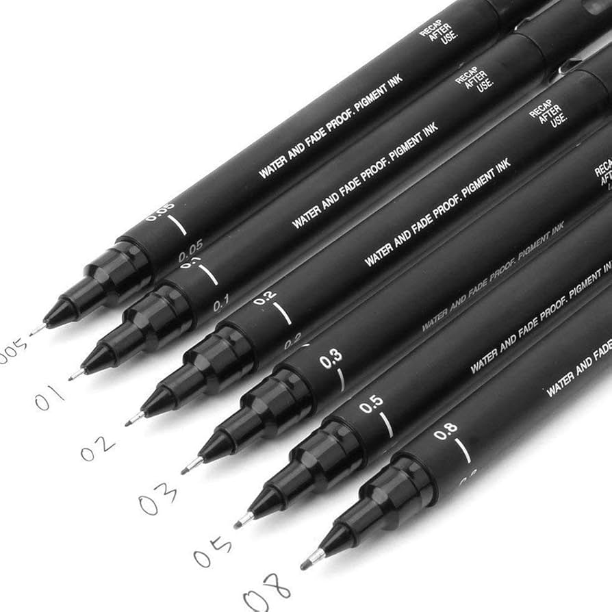 Uni Pin Fineliner Drawing Pens《Set of 6》 · Uni-Ball