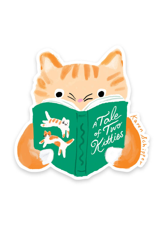 Tale of Two Kitties Sticker · Karen Schipper