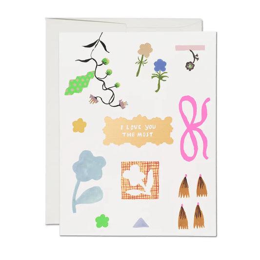 Petals and Blooms Love Card · Red Cap Cards