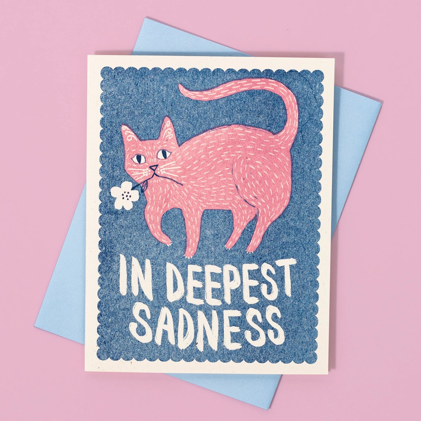 In Deepest Sadness Risograph Card · Bromstad Printing Co.