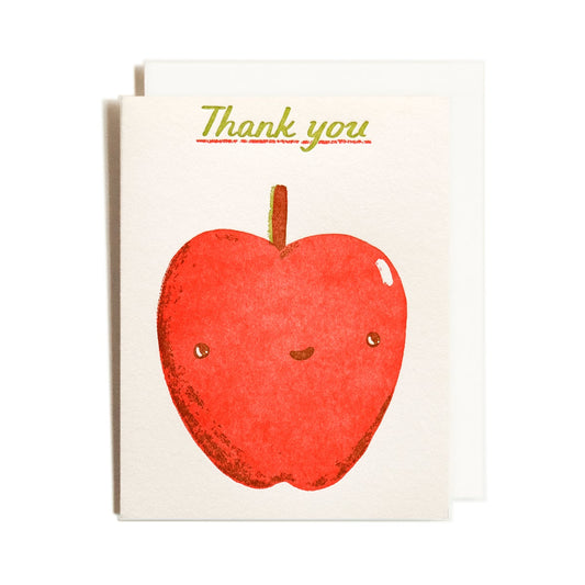 Thank You Apple Card  · Homework Letterpress Studio