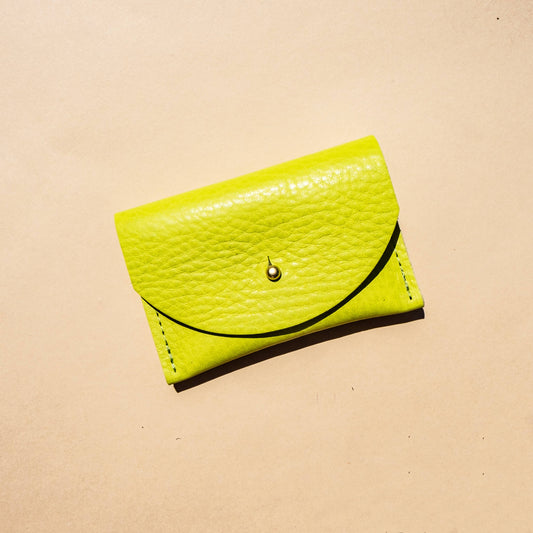 Cardholder - Chartreuse Leather