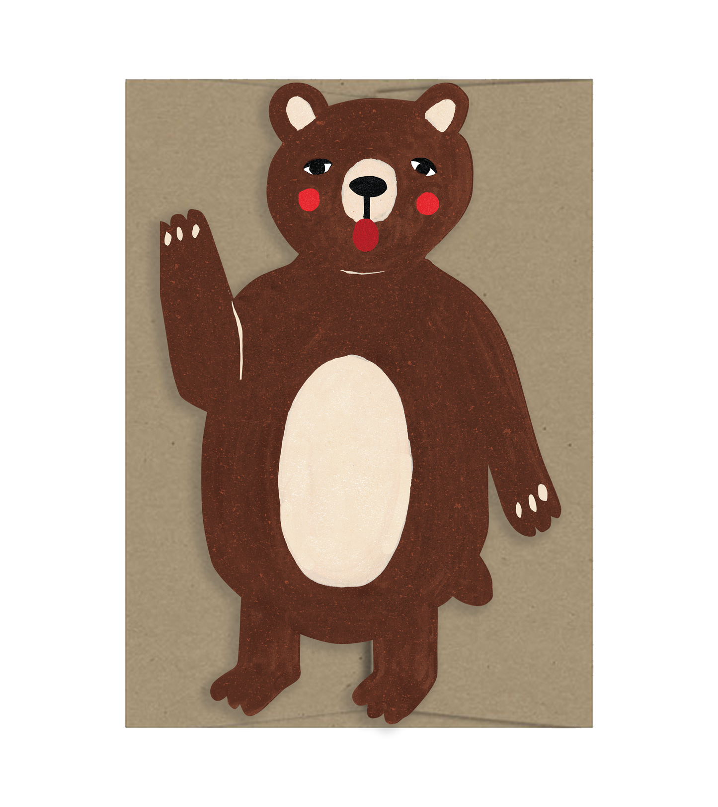 Bear Die Cut Card · Isatopia