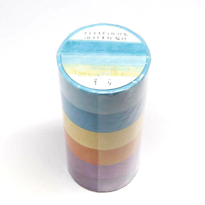 Sky Washi Tape《6 Color Set》· Miki Tamura