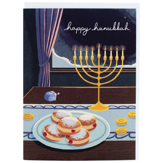 Sweet Treats & Glowing Lights Hanukkah Card · Smudge Ink