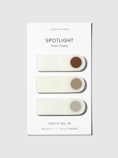 Vol. 1E Spotlight Page Flag Set · Cloth & Paper