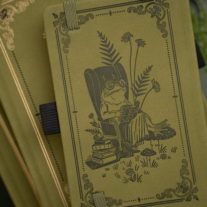 Literary Frog Dot Grid Notebook · Archer & Olive