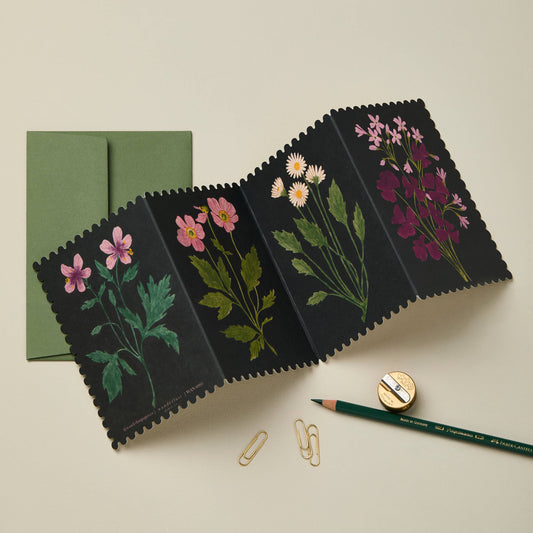 Botanical Concertina Card · Wanderlust Paper Co