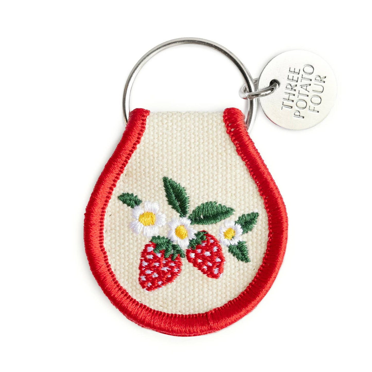 Strawberry Fields Patch Keychain · 3 Potato 4