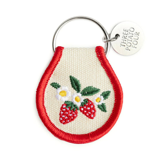 Strawberry Fields Patch Keychain · 3 Potato 4
