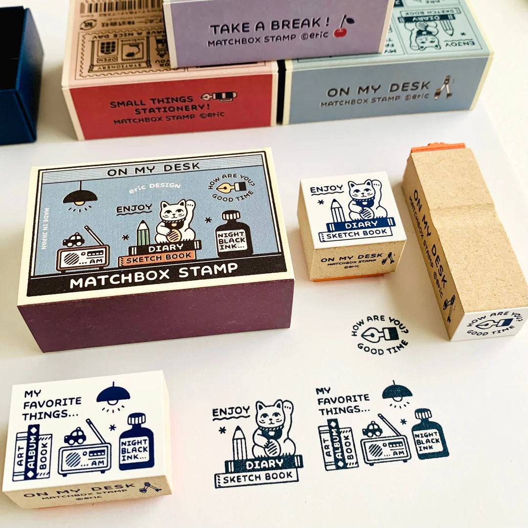 eric small things x SANBY Matchbox Rubber Stamp Set