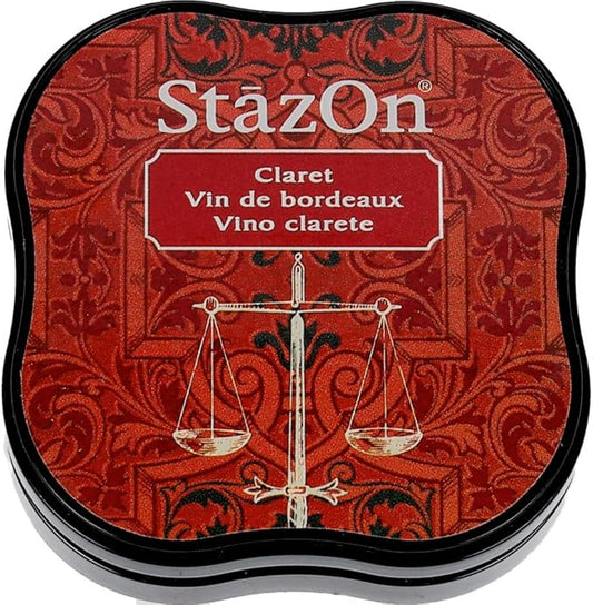 Claret StazOn Midi Ink Pad · Tsukineko