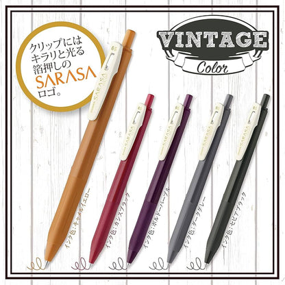 0.5mm Sarasa Clip Vintage Pen Set · Zebra