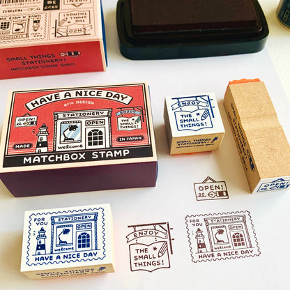 eric small things x SANBY Matchbox Rubber Stamp Set