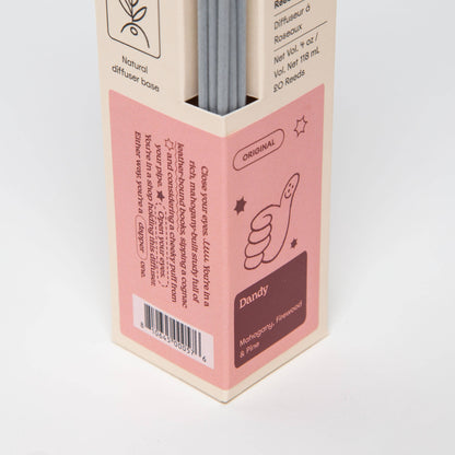 Dandy (Mahogany, Firewood & Pine) 4oz Reed Diffuser · Milk Jar Candle Co.