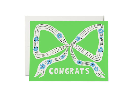 Perfect Bow Congrats Card · Red Cap Cards