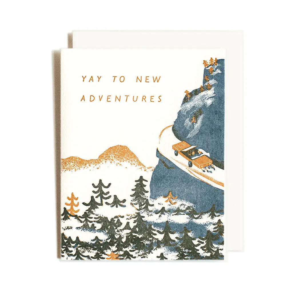New Adventures Card · Homework Letterpress Studio