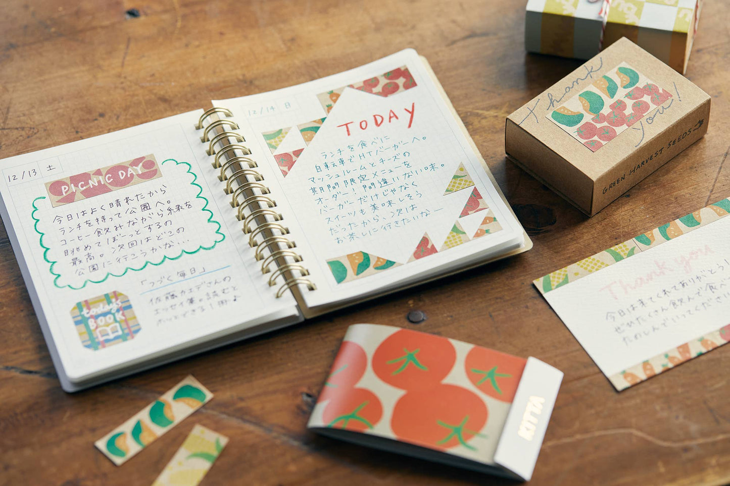 Vegetables KITTA Washi Tape · King Jim