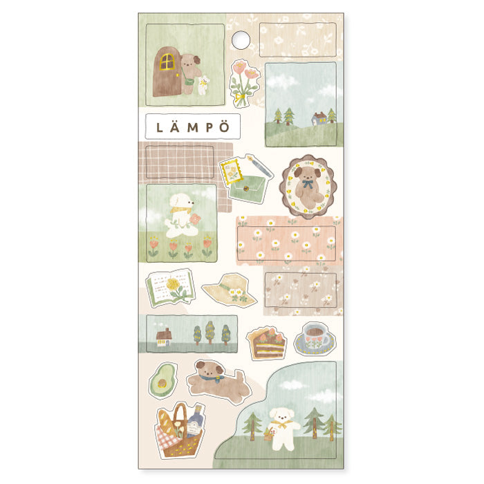 Dog and Afternoon Lampo Series Sticker Sheet · Mind Wave